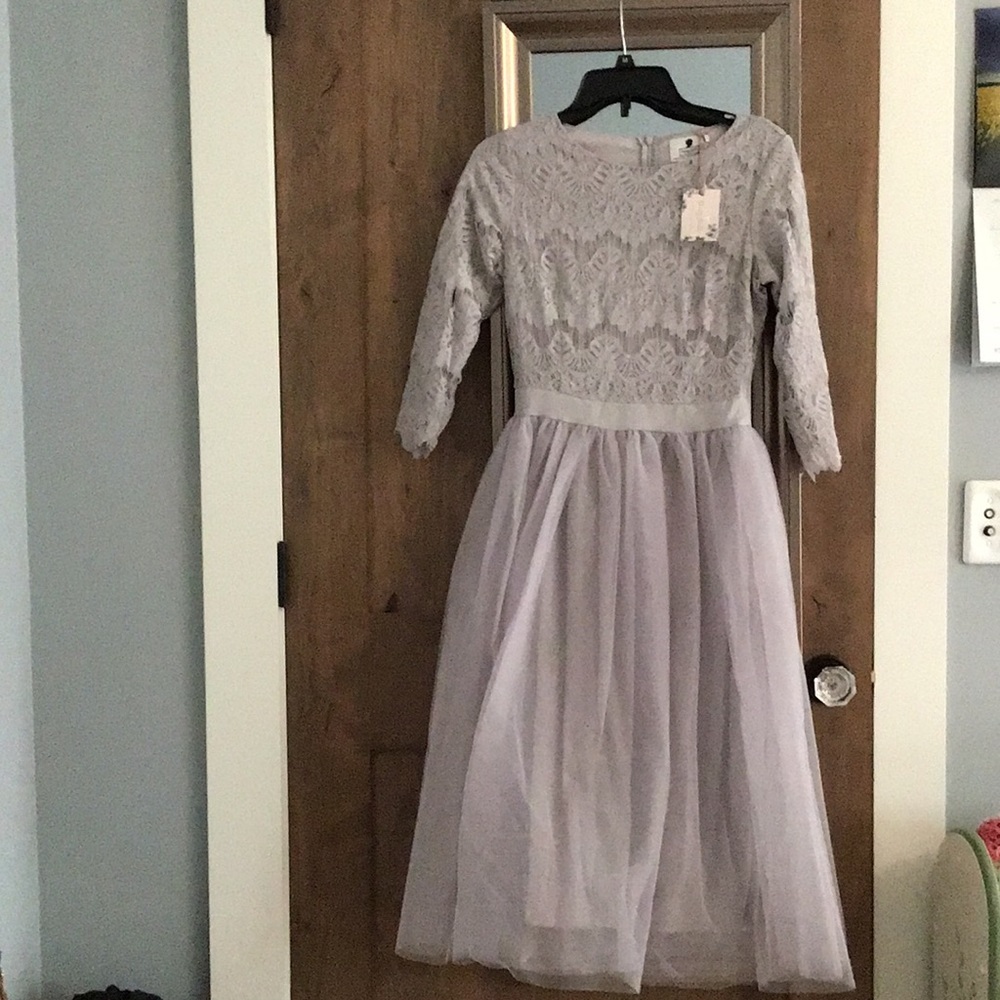 Dainty Jewells - Whimsical Wishes Dress - Grey - XS